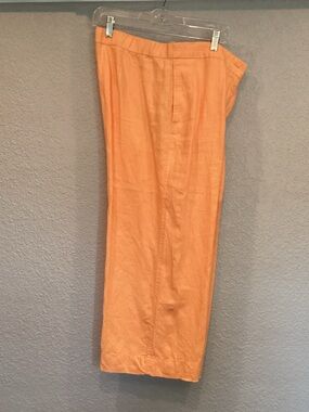 J. Jill Wide-Leg High-Rise Pants in Peach